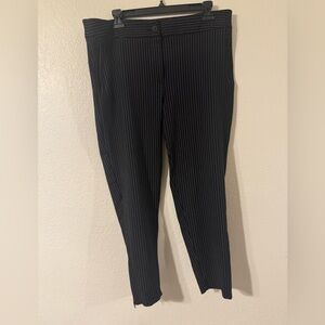 Betabrand Men's Dark Pinstripe Pants